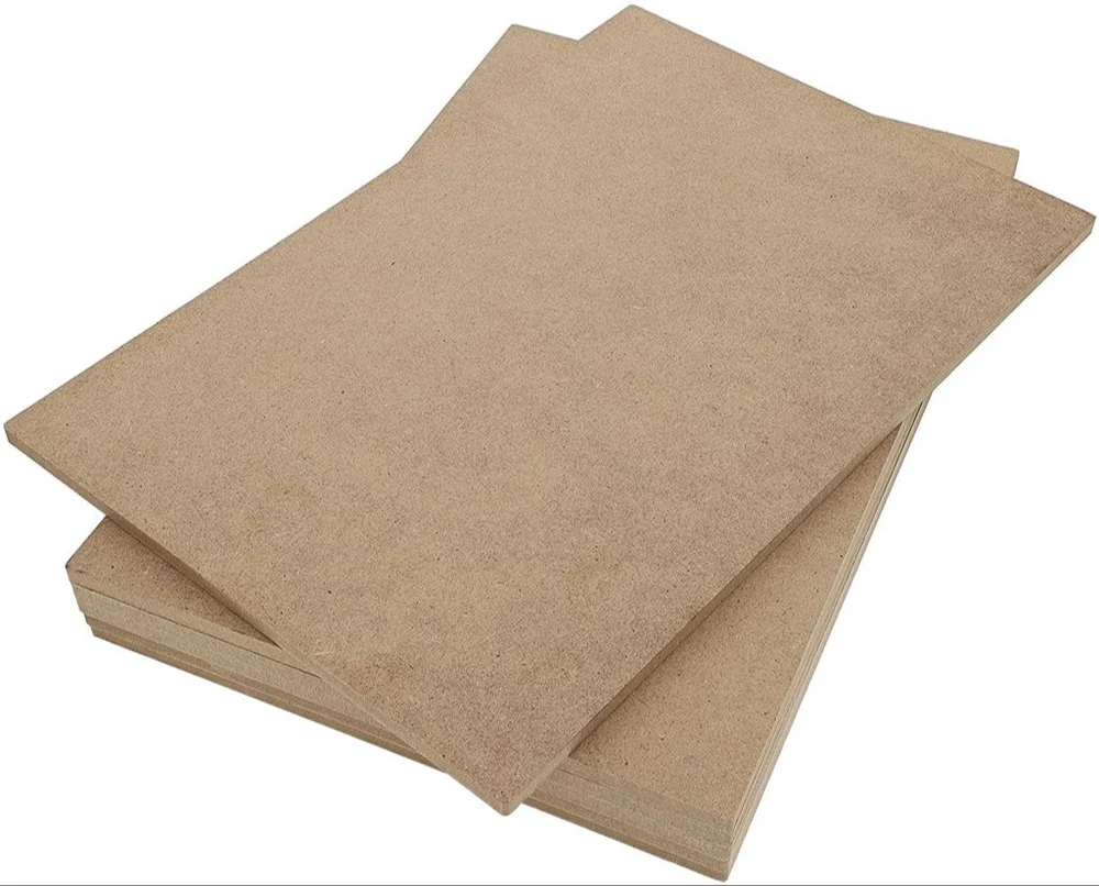 medium density fiber boards kept on top of each other